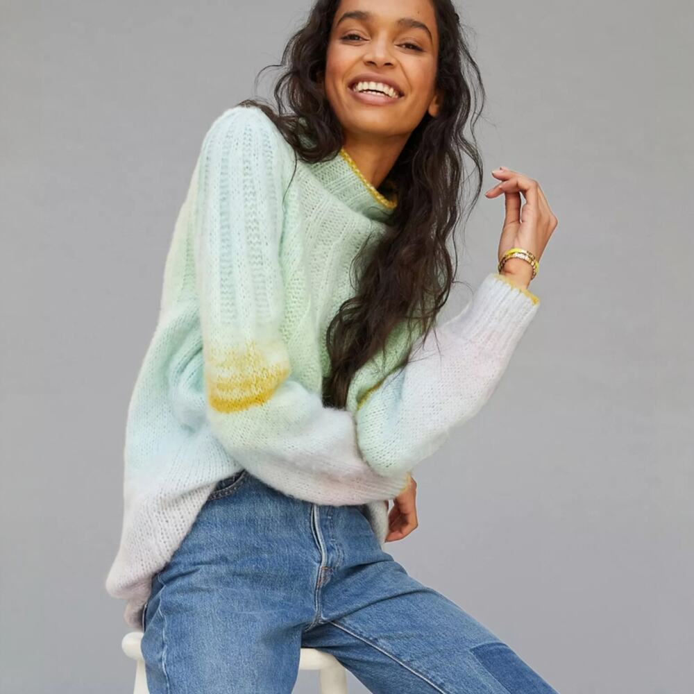 Anthropologie Perri Ombre Tunic Sweater Size XS